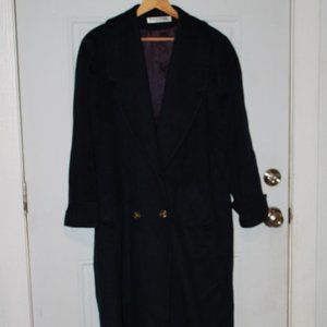 Vintage Donnybrook Forstmann Navy Trench Coat Size L/XL Made in USA